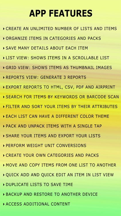 Gear Inventory - Hike & Travel screenshot-4