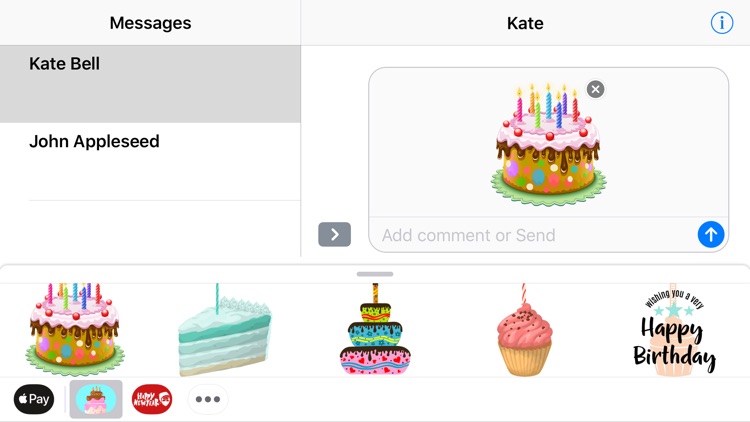 Happy Birthday Cake Stickers screenshot-3