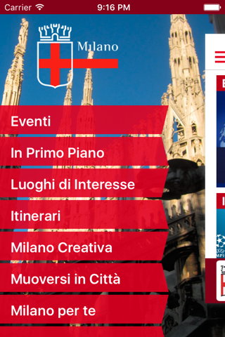 VisitMilano screenshot 2