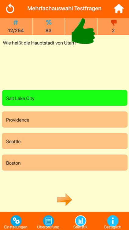 USA Wissenstest Quiz