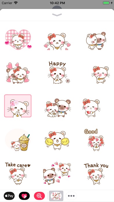 Kitty Bear Animated Stickers screenshot 2