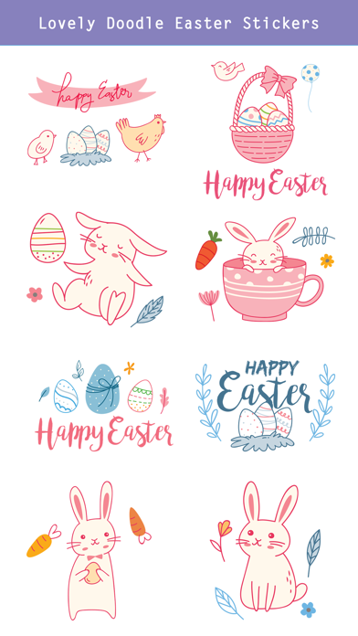 Hand Drawn Easter Day Stickers screenshot 3