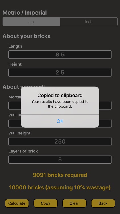 Brick Calculator / Wall Build
