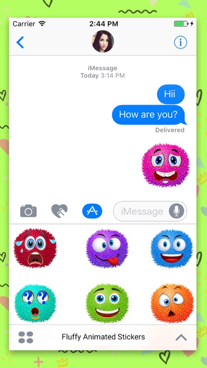 Fluffy Emoji :Animated Sticker