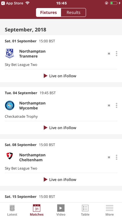 Northampton Town Official App