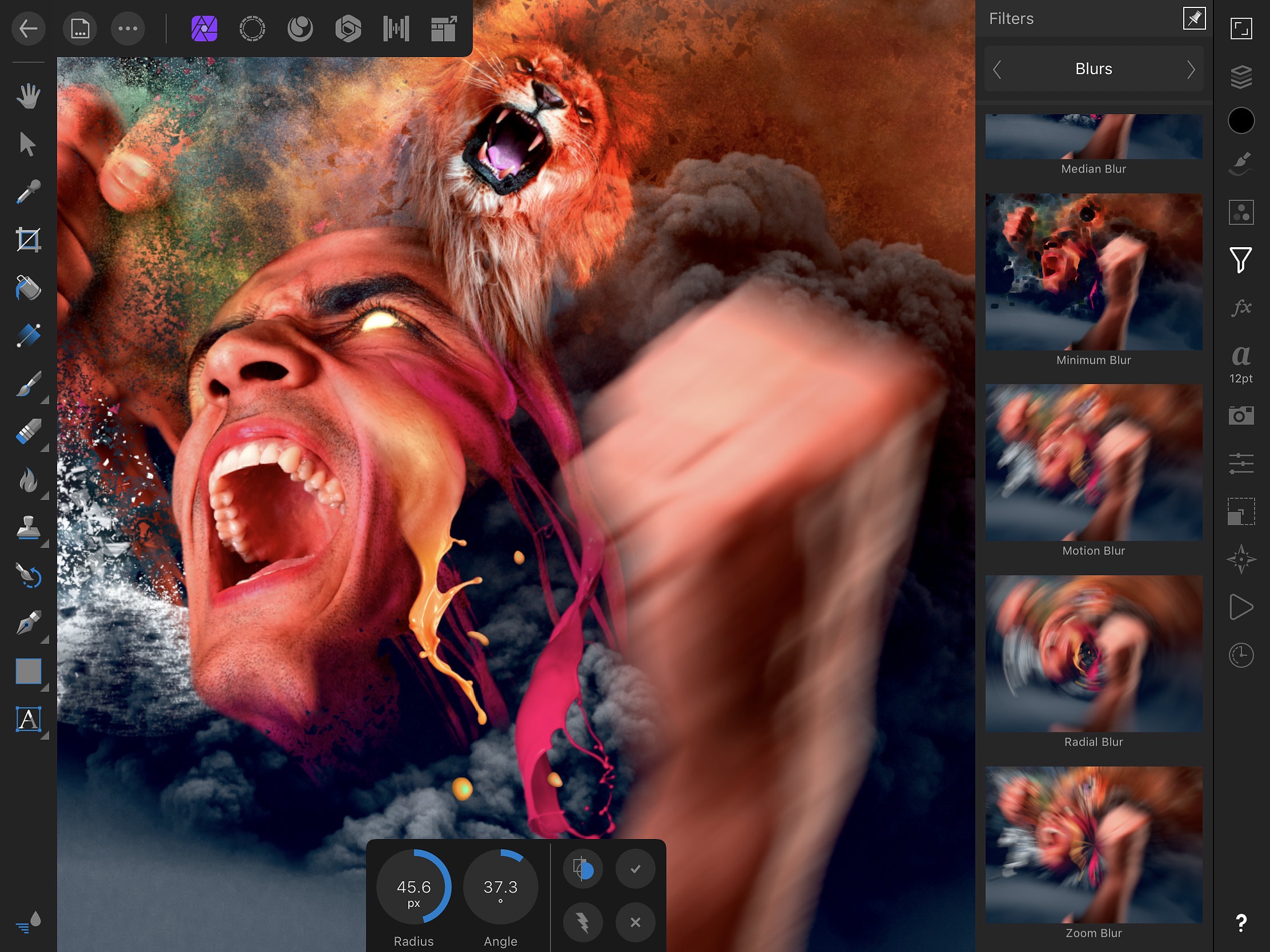 Screenshot do app Affinity Photo