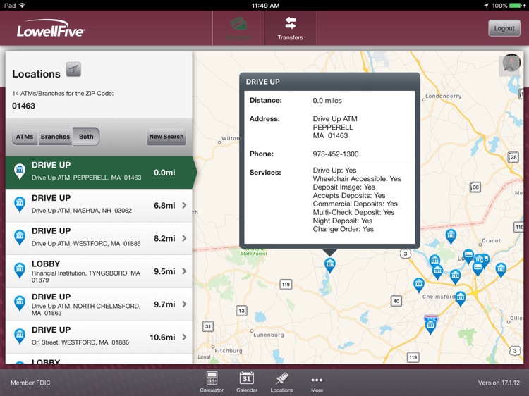 Lowell Five Bank for iPad screenshot-4