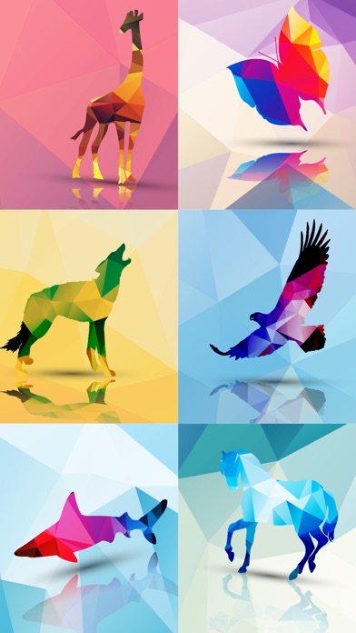 Wildlife Geometric Sticker App screenshot 3