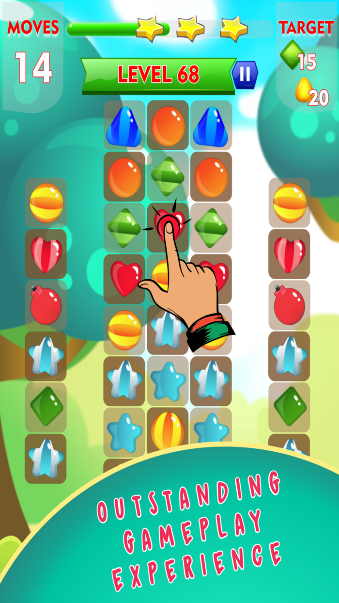 Candies Match 3 Rescue Pets