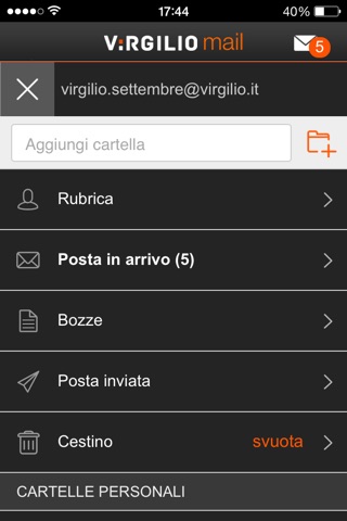 Virgilio Mail screenshot 4