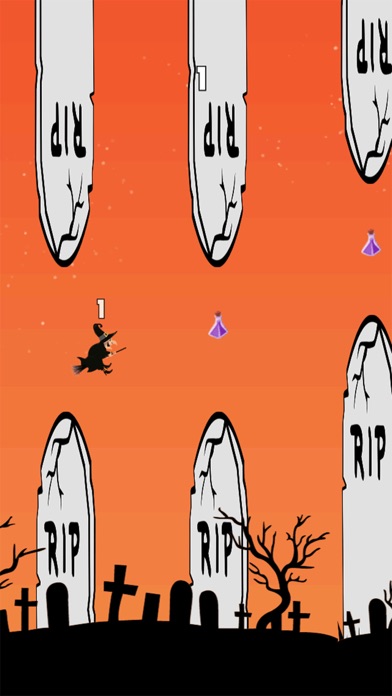 Halloween Flappy Witch Pro screenshot 3