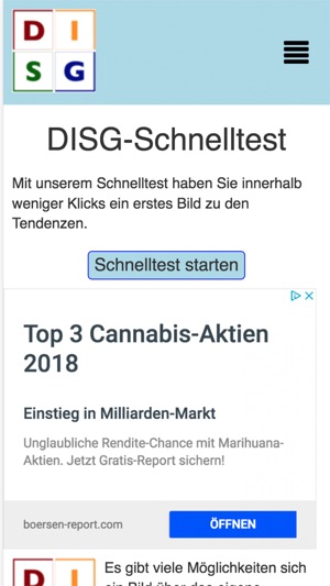 DISG Schnelltest