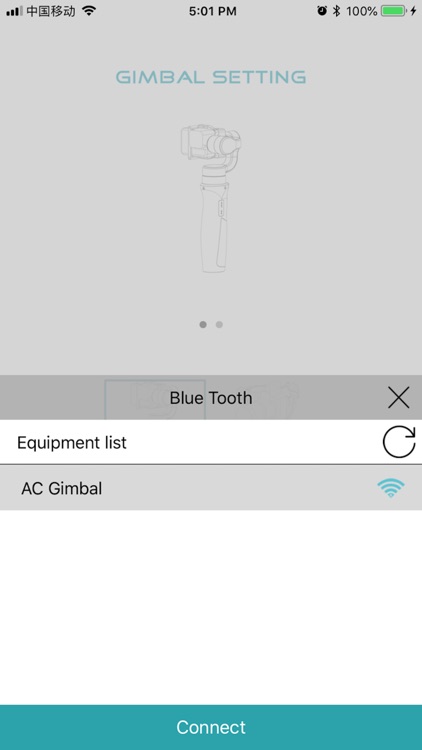 Gimbal Setting