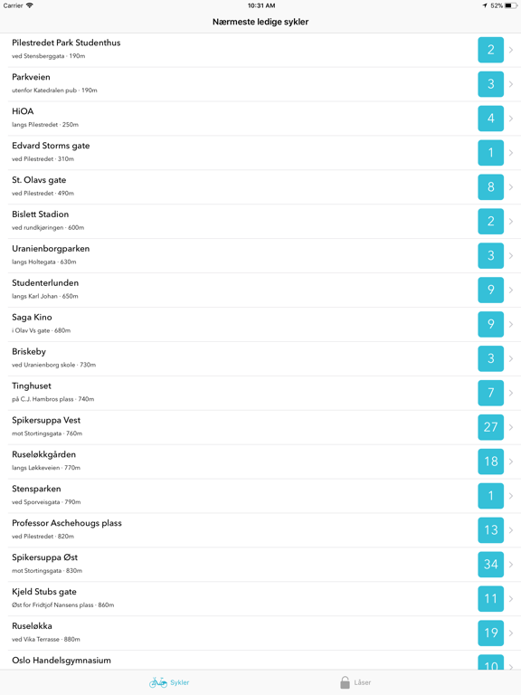 Screenshot #4 pour Finn Sykkel - En bysykkel app