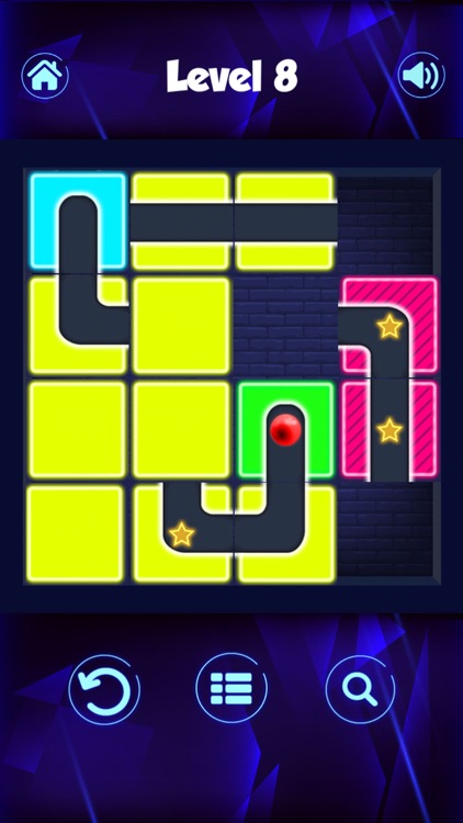 Classic Neon Slide Puzzle Game screenshot-4