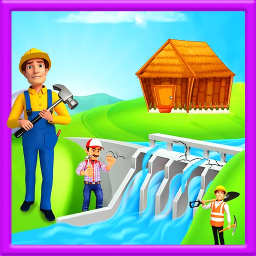 Village Farm Dam Repair: Construction Game icon