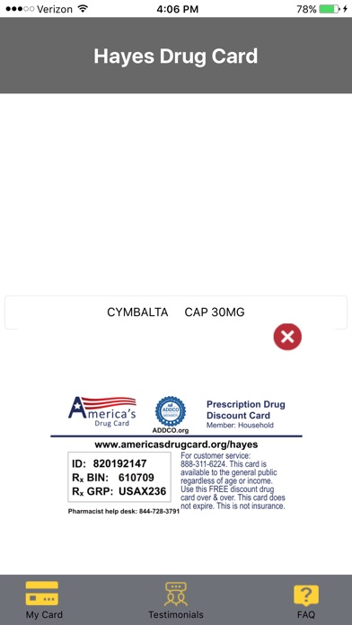 Hayes Drug Card screenshot 2