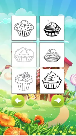 Game screenshot Cute Tasty Cupcakes Coloring Book apk