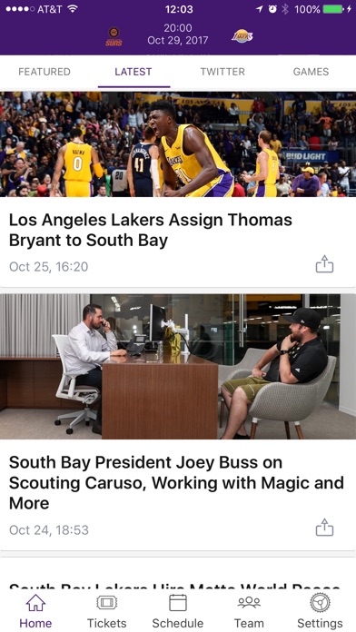 South Bay Lakers Official App screenshot 4