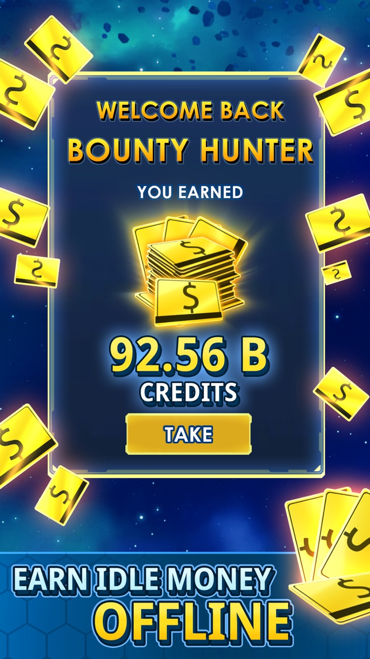 Idle Space Clicker - Free Hack screenshot 3 - iOS game interface