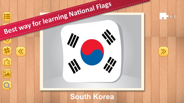 Jigsaw Puzzle National Flag JM