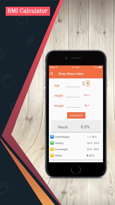 BMI, BMR & Body Fat Calculator screenshot 3