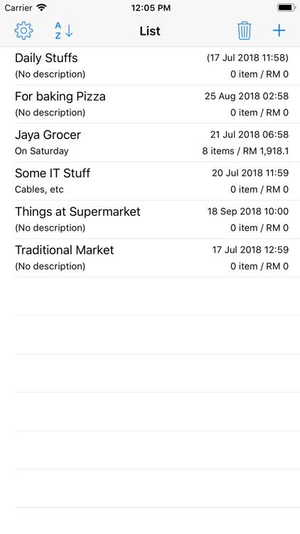 Shopping List - Simple