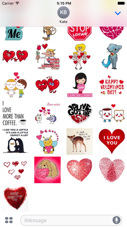 Valentine's Glam Love Stickers