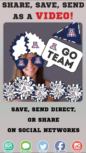 Arizona Wildcats Animated Selfie Stickers(圖4)-速報App