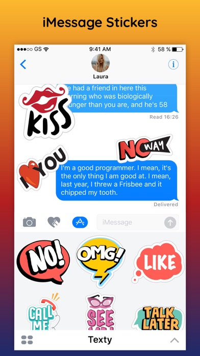 Best 3D Text Words Sticker App screenshot 2
