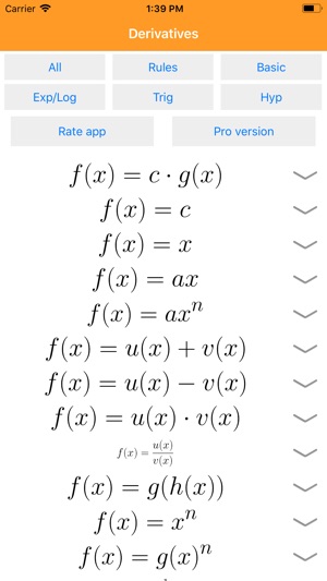 Math Derivatives On The App Store