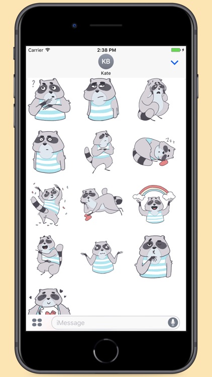 Raccoon Tom Stickers