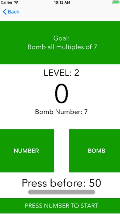 Bomb - Numbers game screenshot 2