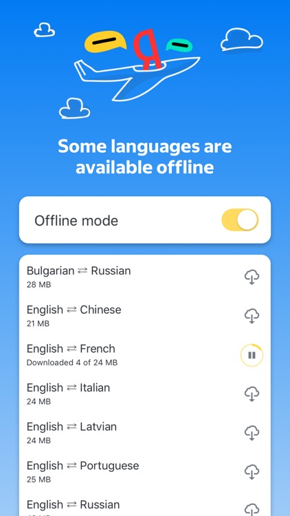 Yandex.Translate: 95 languages