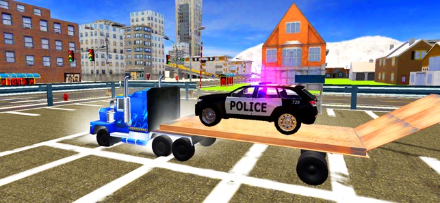 Police Car Transport Truck 3d(圖3)-速報App