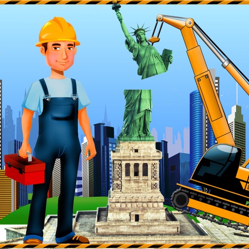 Statue of Liberty Construction Icon