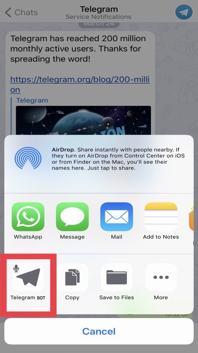 Telegram BOT screenshot 2