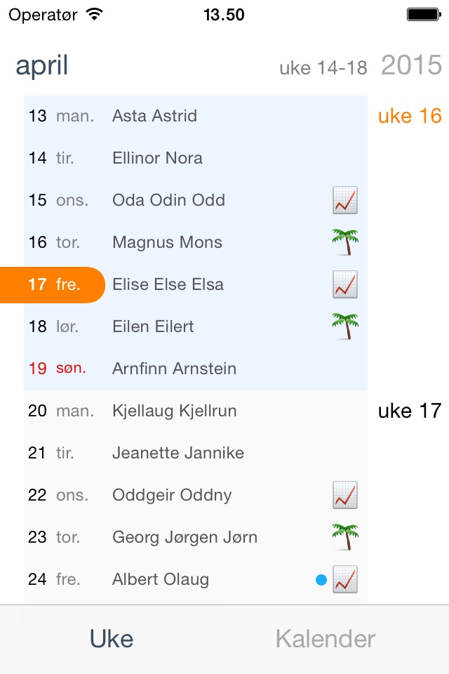 Min uke - norsk kalender screenshot 4