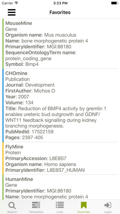 InterMine Gene Search screenshot-3