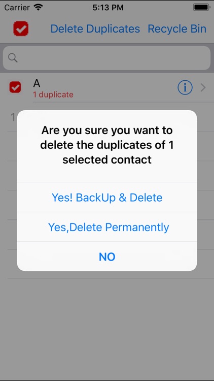 CleanUp Duplicate Contacts