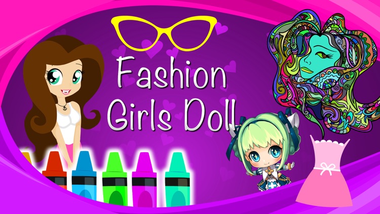 Fashion Girls Doll Multi Paint