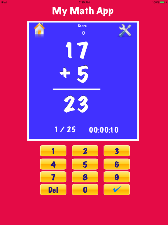 My Math Flash Cards App Screenshot 0