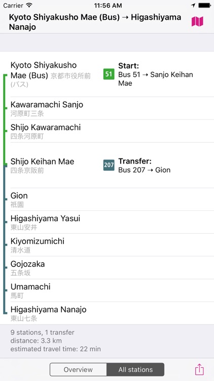 Kyoto Rail Map screenshot-3