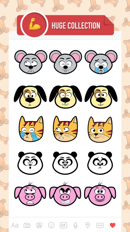 Cute Animal Stickers & Emojis