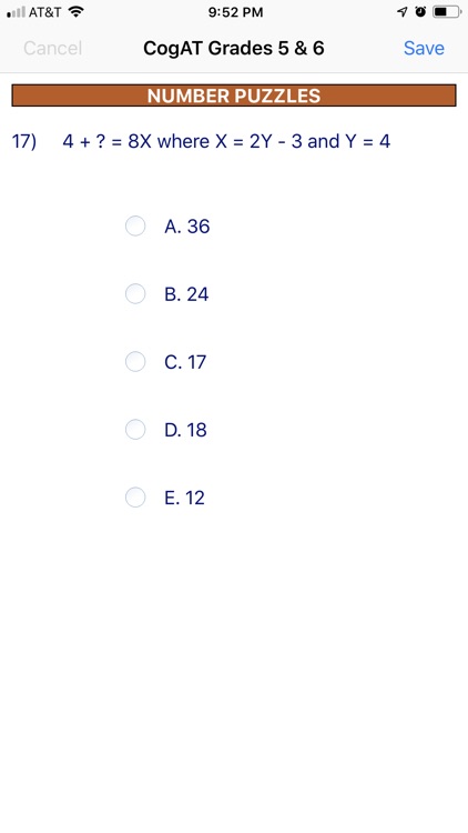 CogAT Grades 5 & 6 screenshot-6