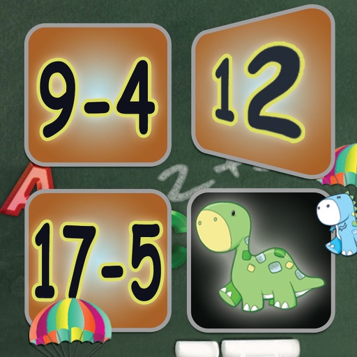 Subtraction Card Matching Game icon