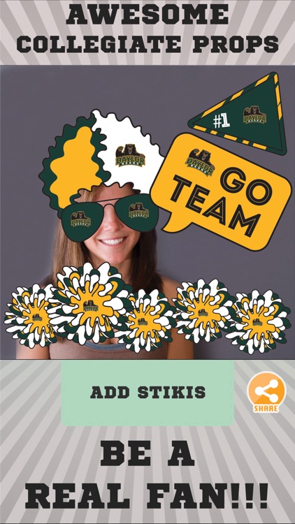 Baylor Bears Selfie Stickers