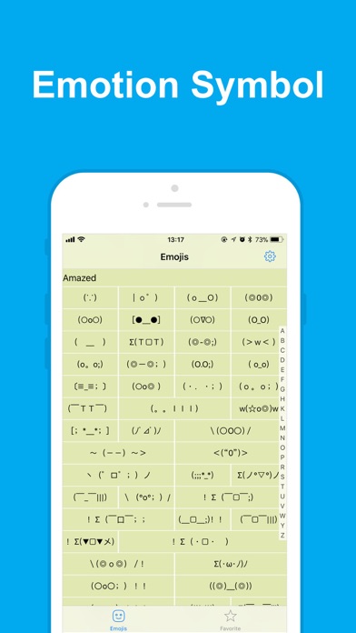 Kaomoji - Emotion Symbols screenshot 2