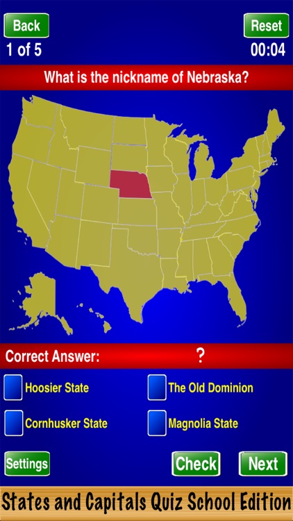 States and Capitals Quiz School Edition screenshot-3