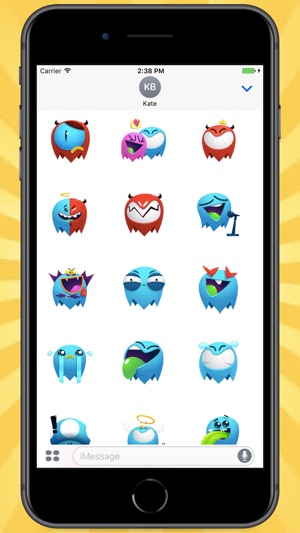 Funny Blue Ghost Stickers(圖1)-速報App